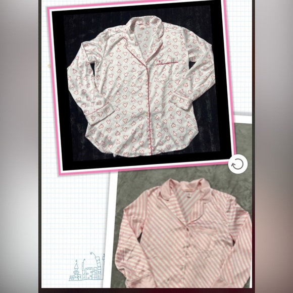 2 Victorias Secret After Hours Satin like Pj Tops - Picture 1 of 12